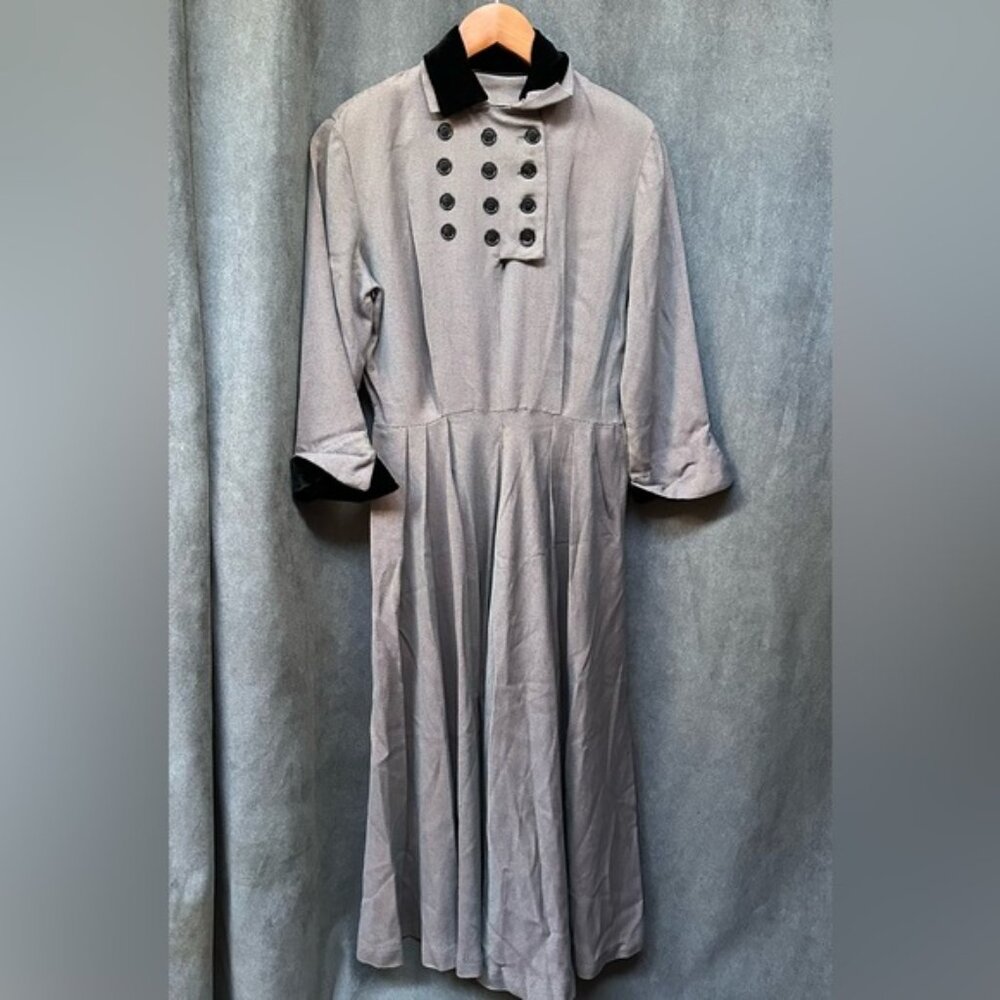 1940s dress sharkskin vintage